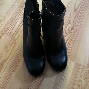 Sofft Black Wedge Boots